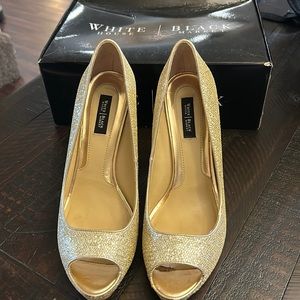 Gold Sequin Dancer Heels by White House Black Market